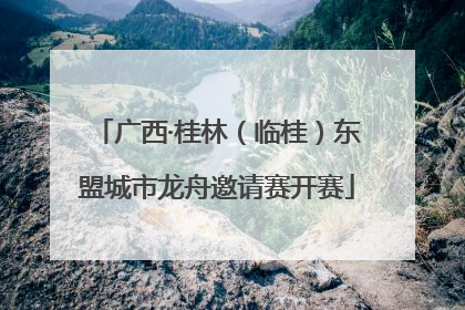 广西·桂林（临桂）东盟城市龙舟邀请赛开赛