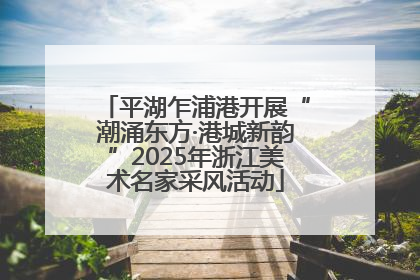 平湖乍浦港开展“潮涌东方·港城新韵”2025年浙江美术名家采风活动