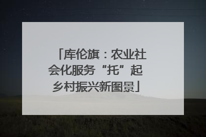 库伦旗：农业社会化服务“托”起乡村振兴新图景