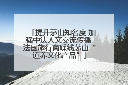 提升茅山知名度 加强中法人文交流传播 法国旅行商踩线茅山“道养文化产品”