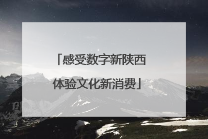 感受数字新陕西 体验文化新消费