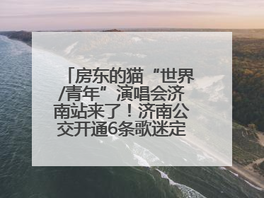 房东的猫“世界/青年”演唱会济南站来了！济南公交开通6条歌迷定制专线