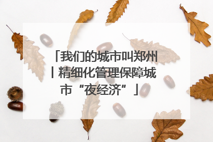 我们的城市叫郑州丨精细化管理保障城市“夜经济”