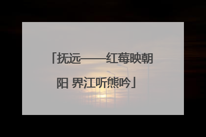 抚远——红莓映朝阳 界江听熊吟