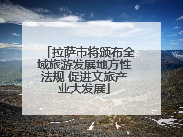 拉萨市将颁布全域旅游发展地方性法规 促进文旅产业大发展