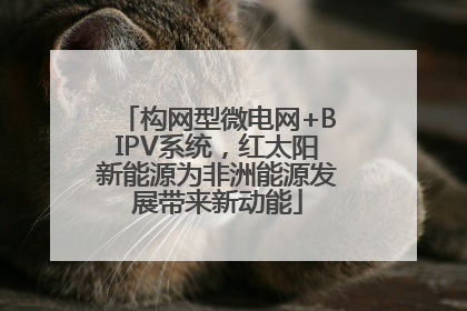 构网型微电网+BIPV系统，红太阳新能源为非洲能源发展带来新动能