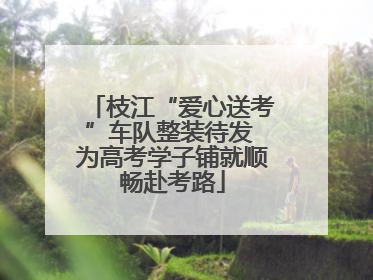 枝江“爱心送考”车队整装待发 为高考学子铺就顺畅赴考路