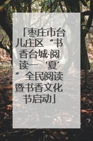 枣庄市台儿庄区“书香台城·阅读一‘夏’”全民阅读暨书香文化节启动