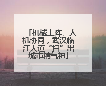 机械上阵、人机协同，武汉临江大道“扫”出城市精气神