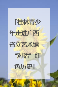 桂林青少年走进广西省立艺术馆“对话”红色历史