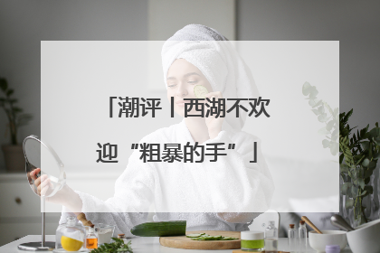 潮评丨西湖不欢迎“粗暴的手”