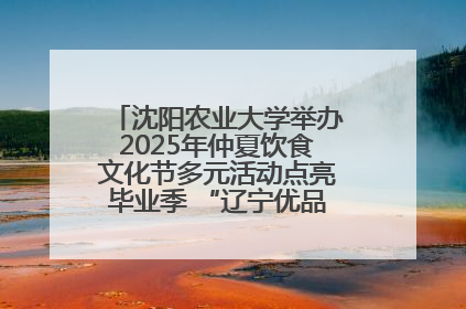 沈阳农业大学举办2025年仲夏饮食文化节多元活动点亮毕业季 “辽宁优品”进校园首站启动