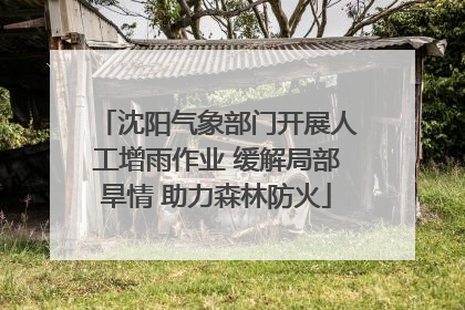 沈阳气象部门开展人工增雨作业 缓解局部旱情 助力森林防火