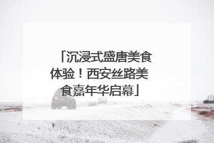 沉浸式盛唐美食体验！西安丝路美食嘉年华启幕