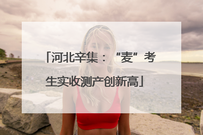 河北辛集：“麦”考生实收测产创新高