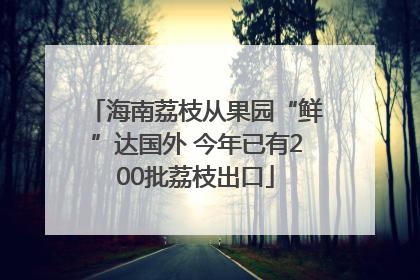 海南荔枝从果园“鲜”达国外 今年已有200批荔枝出口