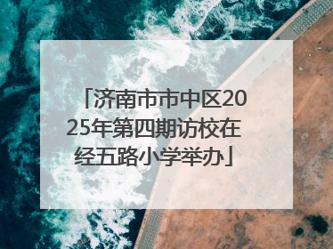 济南市市中区2025年第四期访校在经五路小学举办