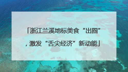 浙江兰溪地标美食“出圈”，激发“舌尖经济”新动能