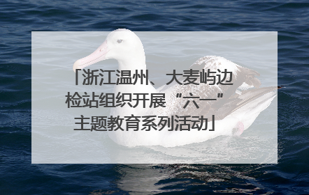 浙江温州、大麦屿边检站组织开展“六一”主题教育系列活动