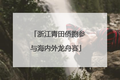 浙江青田侨胞参与海内外龙舟赛