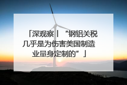 深观察丨“钢铝关税几乎是为伤害美国制造业量身定制的”