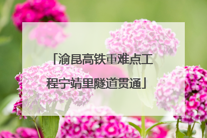 渝昆高铁重难点工程宁靖里隧道贯通