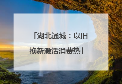湖北通城：以旧换新激活消费热