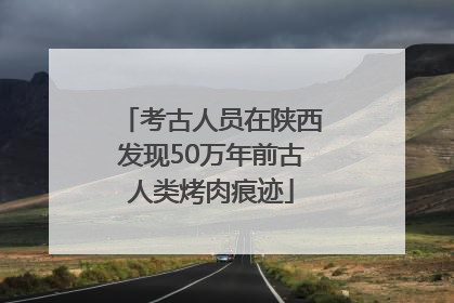 考古人员在陕西发现50万年前古人类烤肉痕迹