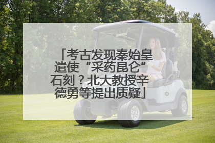 考古发现秦始皇遣使“采药昆仑”石刻？北大教授辛德勇等提出质疑