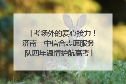 考场外的爱心接力！济南一中信合志愿服务队四年温情护航高考