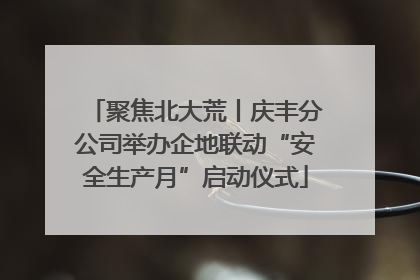 聚焦北大荒丨庆丰分公司举办企地联动“安全生产月”启动仪式