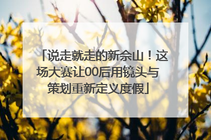 说走就走的新佘山！这场大赛让00后用镜头与策划重新定义度假