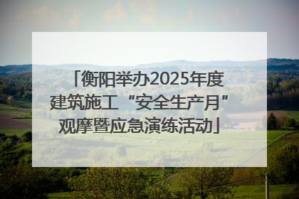 衡阳举办2025年度建筑施工“安全生产月”观摩暨应急演练活动