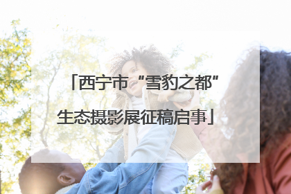 西宁市“雪豹之都”生态摄影展征稿启事