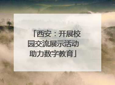 西安：开展校园交流展示活动助力数字教育