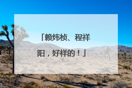 赖炜桢、程祥阳，好样的！