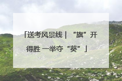 送考风景线｜“旗”开得胜 一举夺“葵”