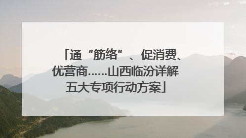 通“筋络”、促消费、优营商……山西临汾详解五大专项行动方案