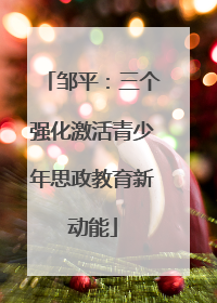 邹平：三个强化激活青少年思政教育新动能