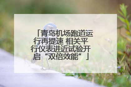 青岛机场跑道运行再提速 相关平行仪表进近试验开启“双倍效能”