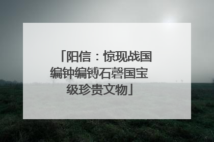 阳信：惊现战国编钟编镈石磬国宝级珍贵文物