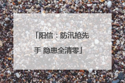 阳信：防汛抢先手 隐患全清零