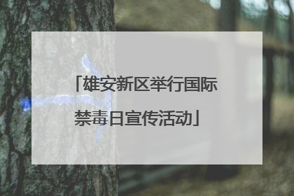 雄安新区举行国际禁毒日宣传活动