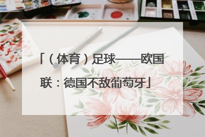 （体育）足球——欧国联：德国不敌葡萄牙