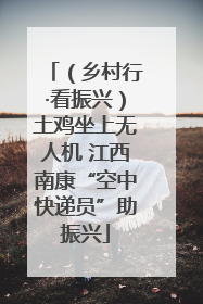 （乡村行·看振兴）土鸡坐上无人机 江西南康“空中快递员”助振兴