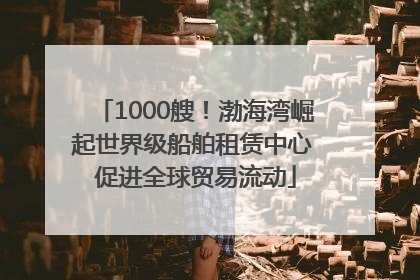 1000艘！渤海湾崛起世界级船舶租赁中心 促进全球贸易流动