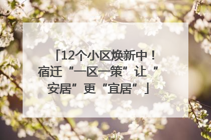 12个小区焕新中！宿迁“一区一策”让“安居”更“宜居”