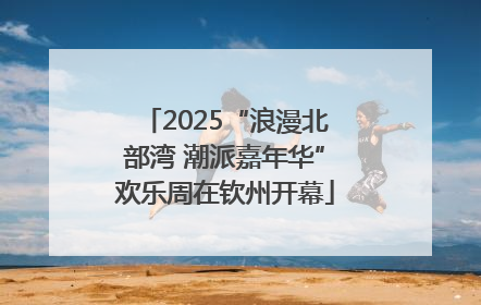 2025“浪漫北部湾 潮派嘉年华”欢乐周在钦州开幕