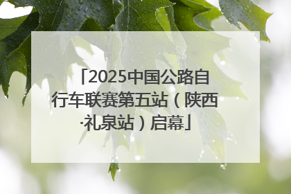 2025中国公路自行车联赛第五站（陕西·礼泉站）启幕