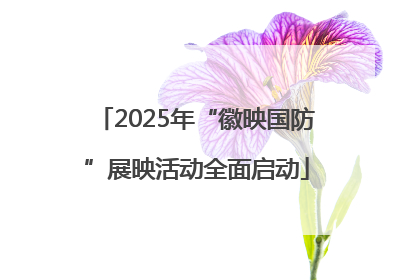 2025年“徽映国防”展映活动全面启动